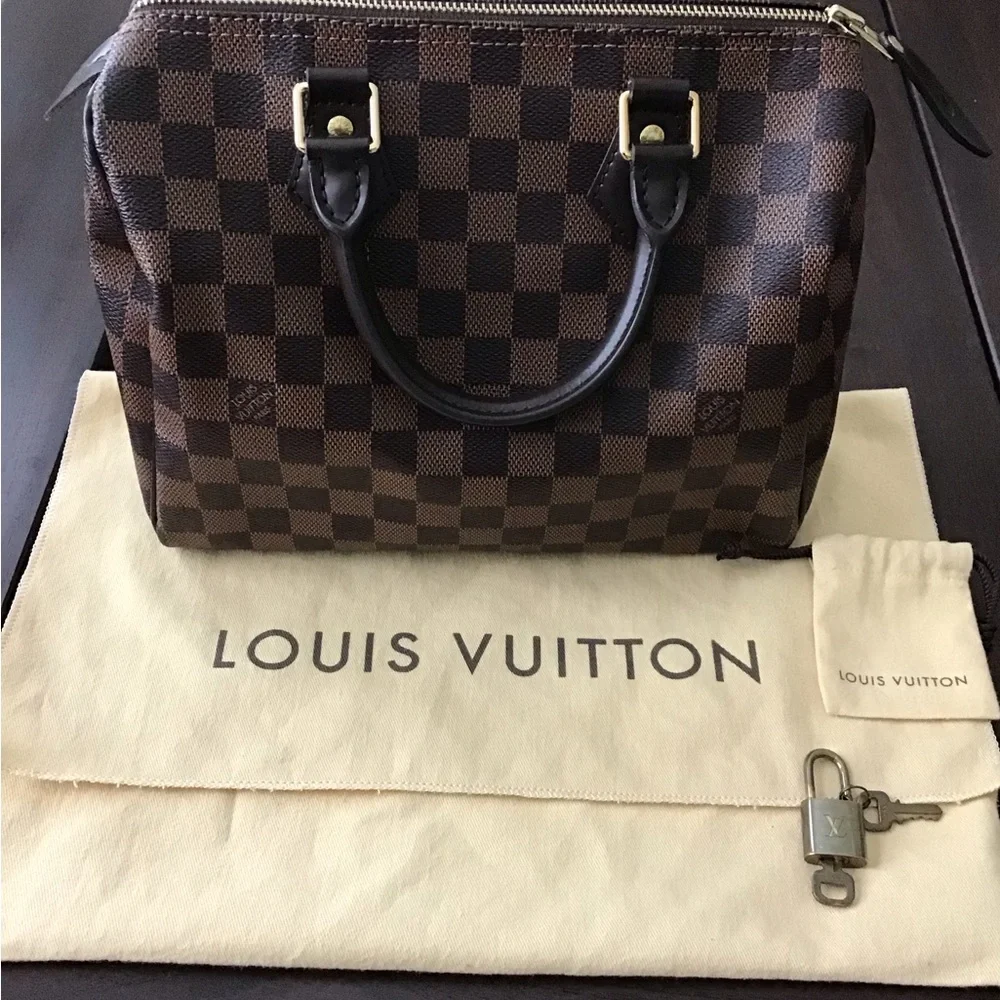 Louis Vuitton Damier Ebene Satchel in Dark Brown Check 25 - Picture 3 of 12